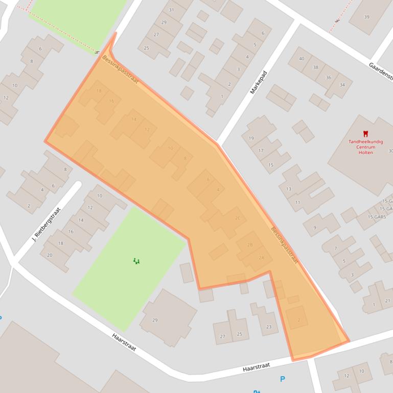 Kaart van postcodegebied 7451DJ.