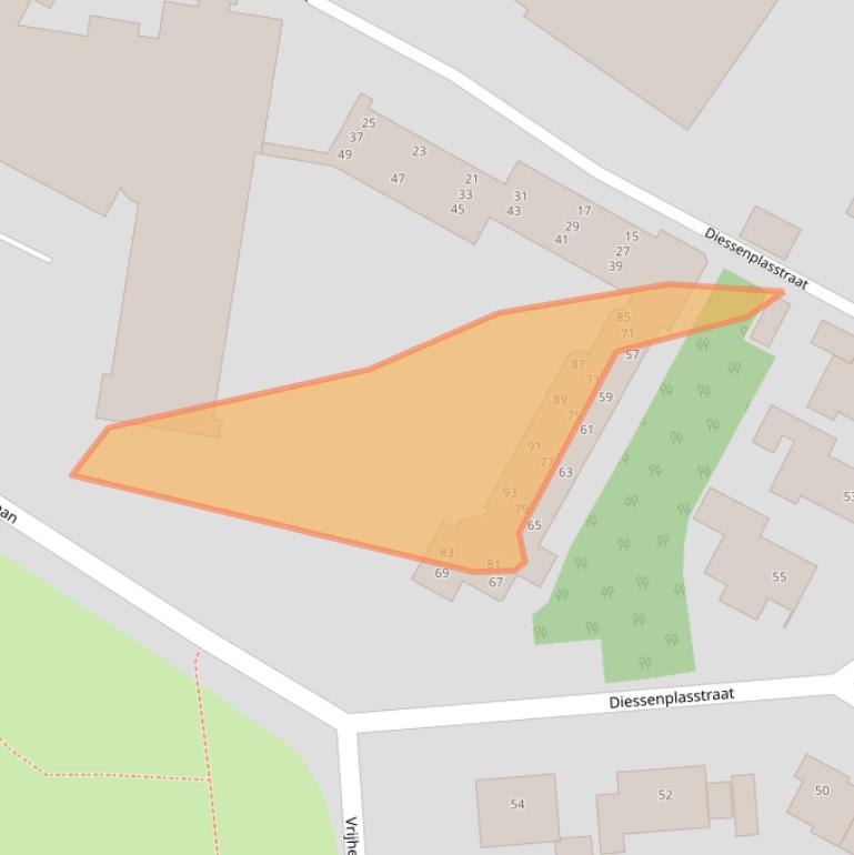 Kaart van postcodegebied 7451DM.