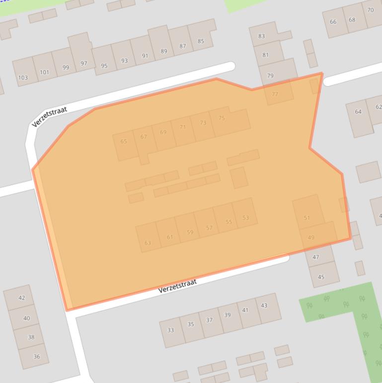 Kaart van postcodegebied 7451DN.