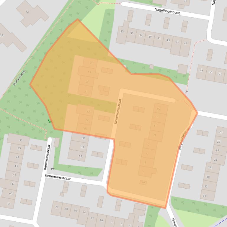 Kaart van postcodegebied 7451EG.