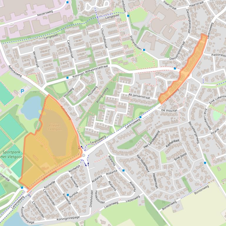 Kaart van postcodegebied 7451EM.