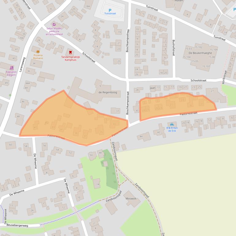 Kaart van postcodegebied 7451ER.