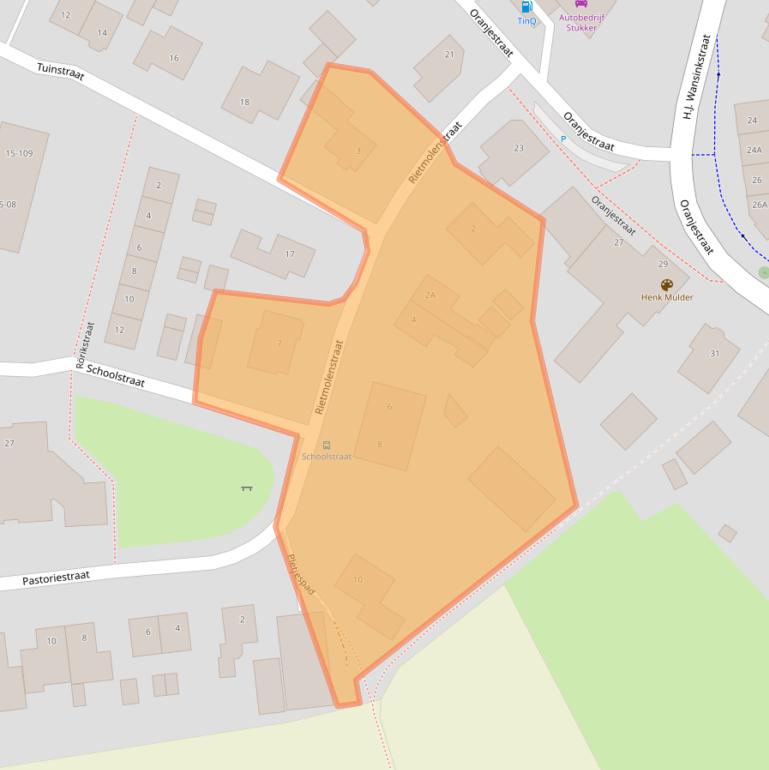 Kaart van postcodegebied 7451ET.