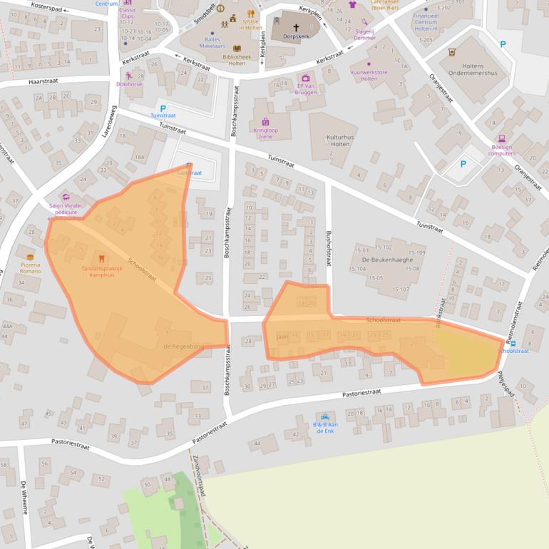 Kaart van postcodegebied 7451EV.
