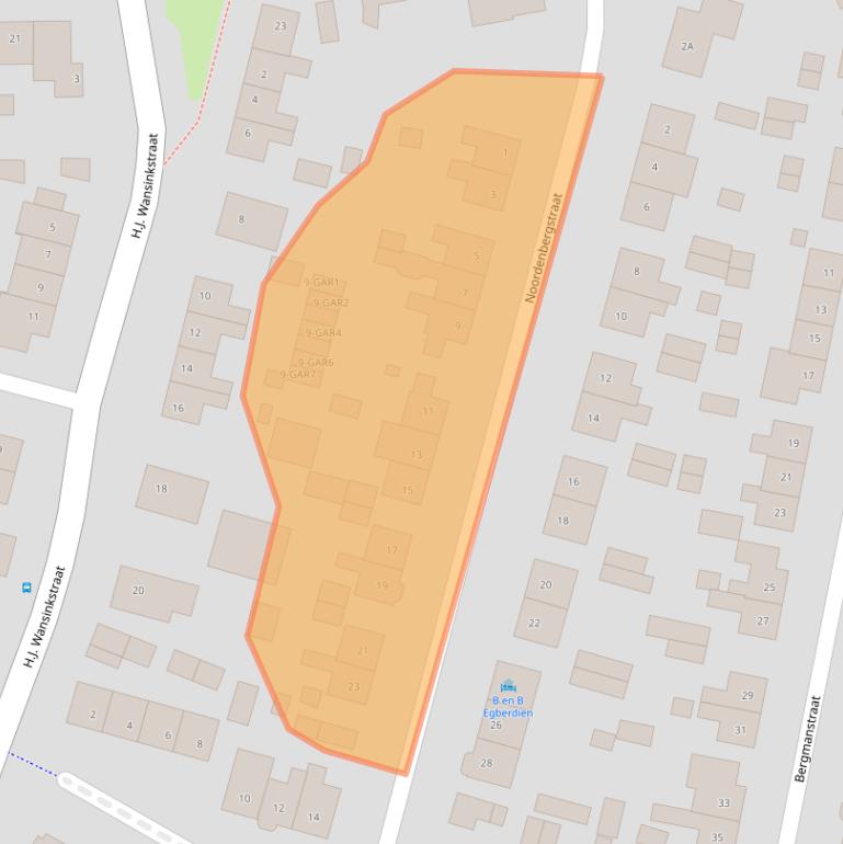 Kaart van postcodegebied 7451GE.