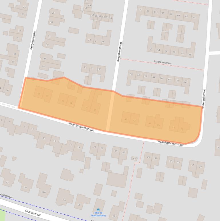 Kaart van postcodegebied 7451GK.