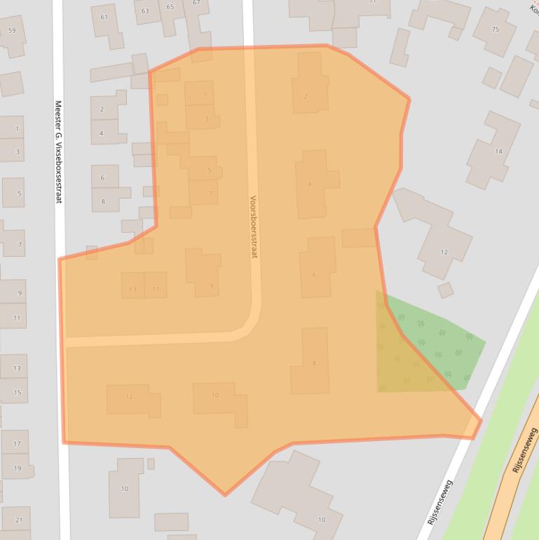 Kaart van postcodegebied 7451GX.