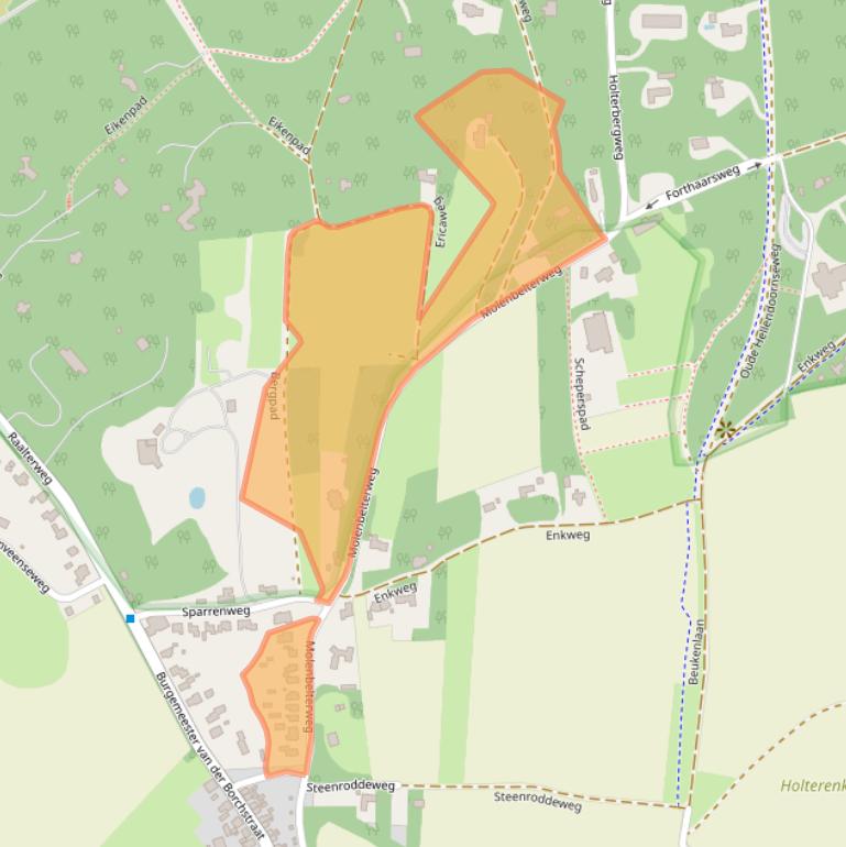 Kaart van postcodegebied 7451JB.