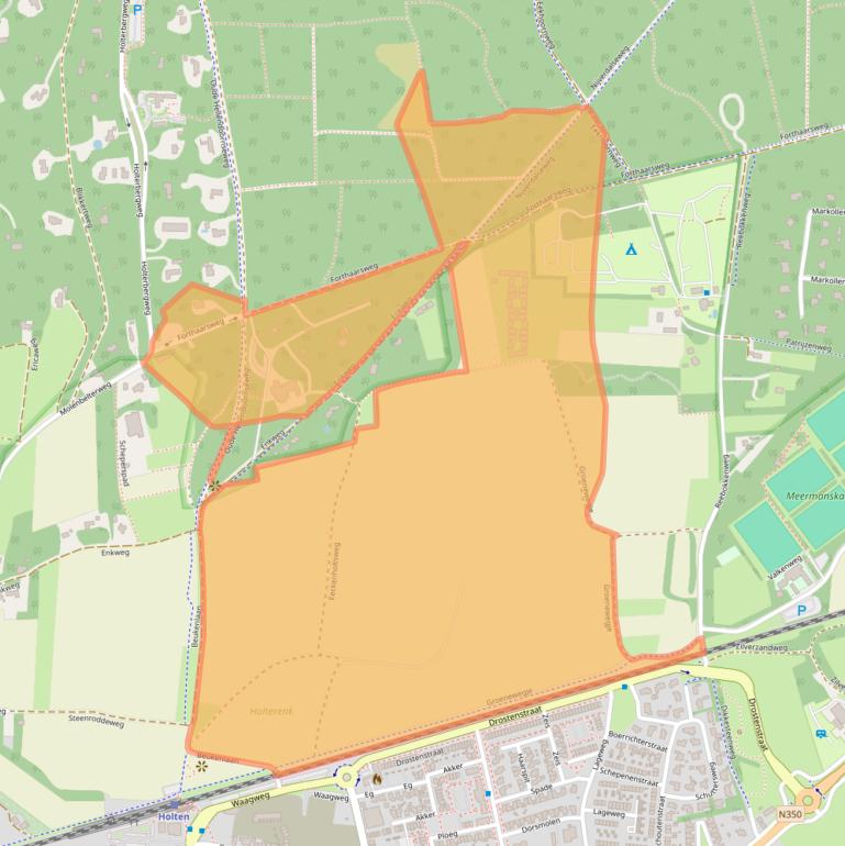 Kaart van postcodegebied 7451JS.