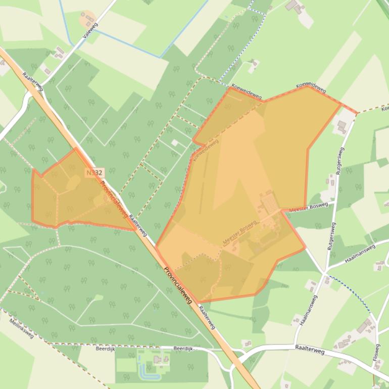 Kaart van postcodegebied 7451KC.