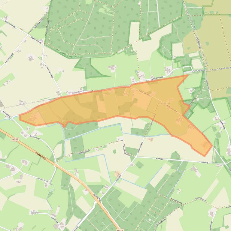 Kaart van postcodegebied 7451KD.