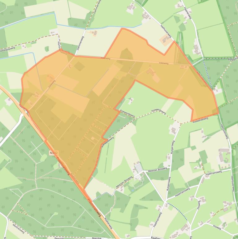 Kaart van postcodegebied 7451KK.