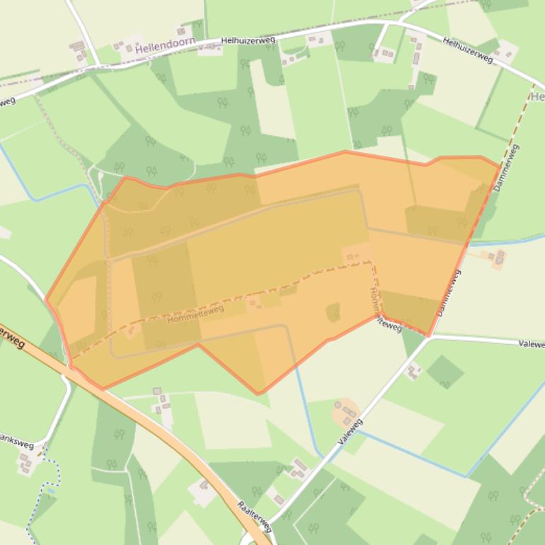 Kaart van postcodegebied 7451KM.