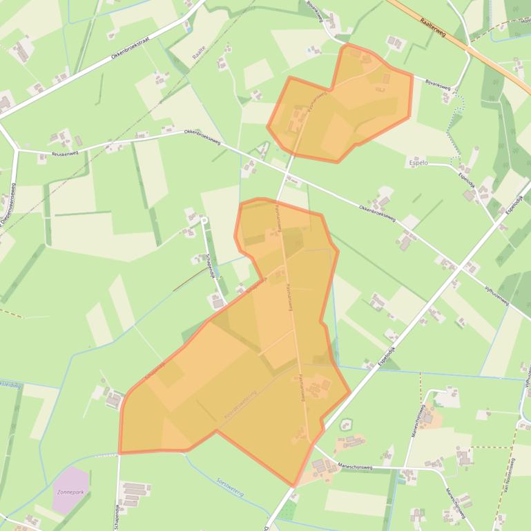 Kaart van postcodegebied 7451KP.