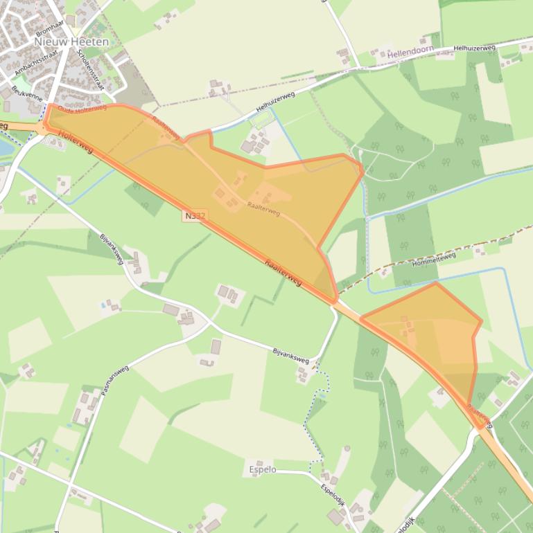 Kaart van postcodegebied 7451KV.