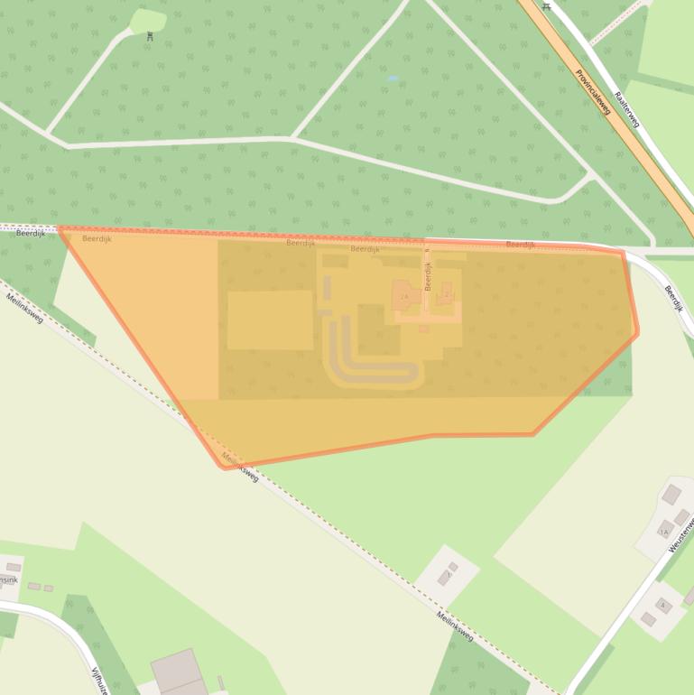 Kaart van postcodegebied 7451LA.