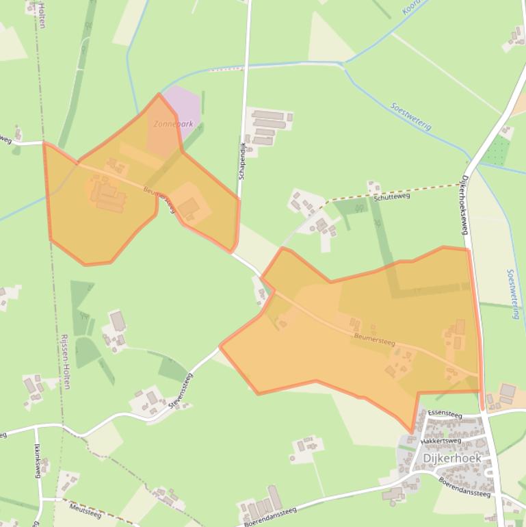 Kaart van postcodegebied 7451LM.
