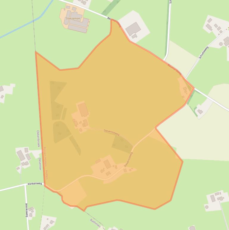 Kaart van postcodegebied 7451LN.