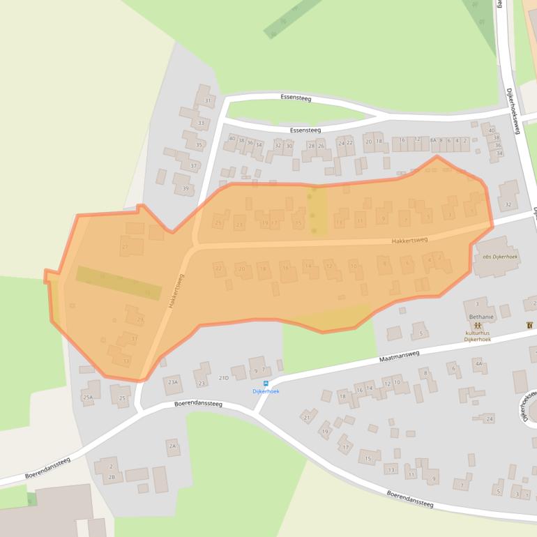 Kaart van postcodegebied 7451LR.