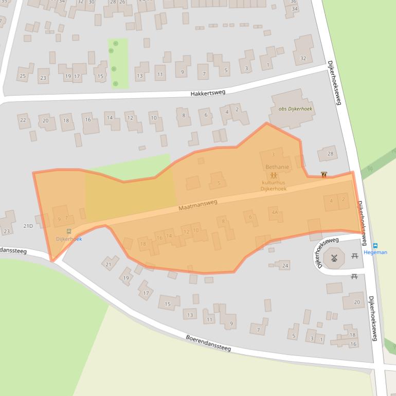 Kaart van postcodegebied 7451LS.