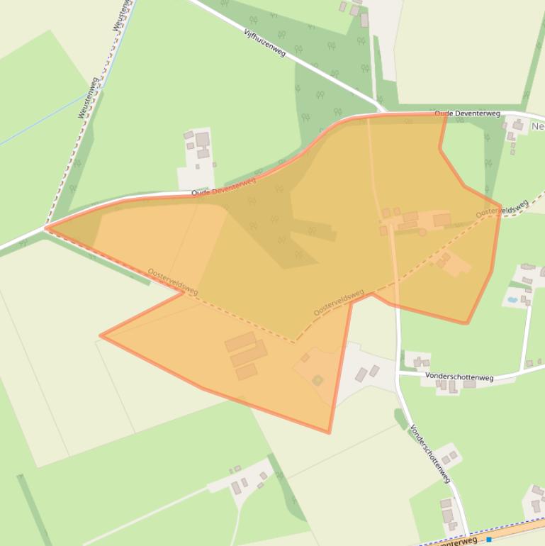 Kaart van postcodegebied 7451LW.