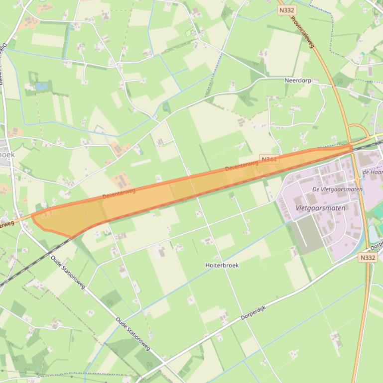 Kaart van postcodegebied 7451MB.