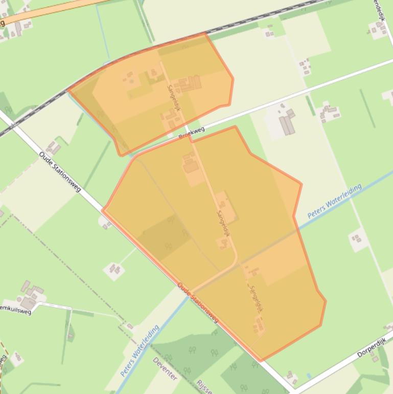 Kaart van postcodegebied 7451MG.