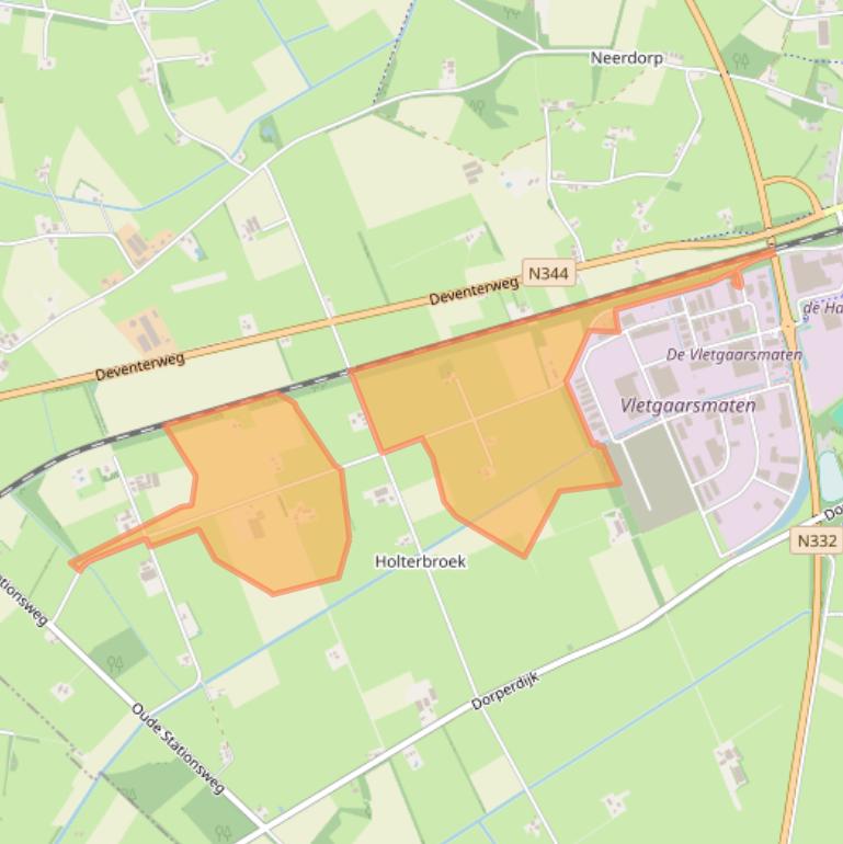 Kaart van postcodegebied 7451MJ.