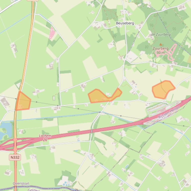 Kaart van postcodegebied 7451NC.