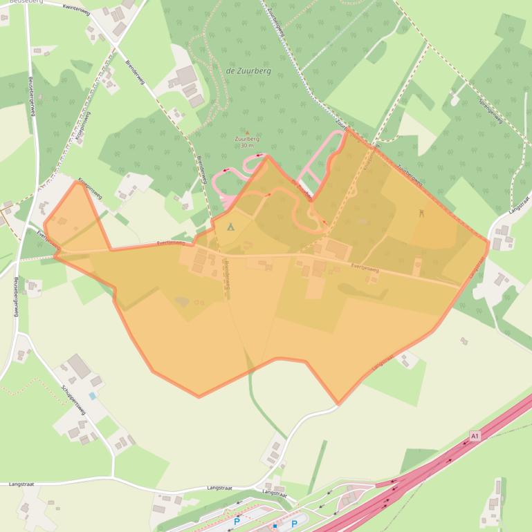 Kaart van postcodegebied 7451NR.