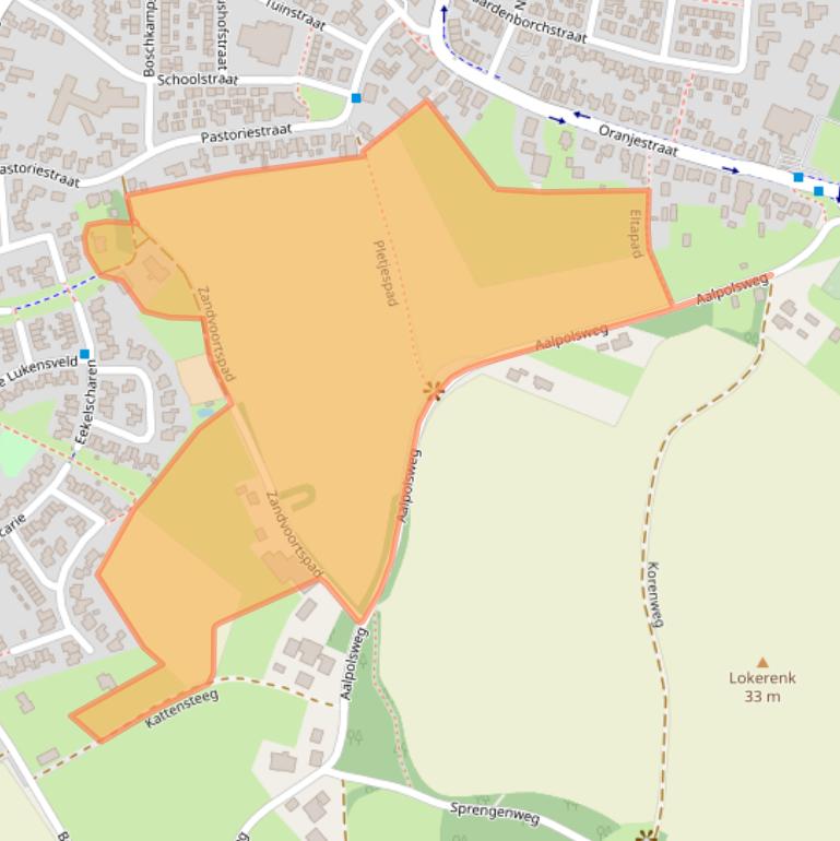 Kaart van postcodegebied 7451PD.