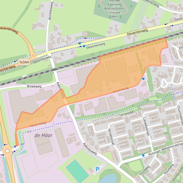 Kaart van postcodegebied 7451PH.