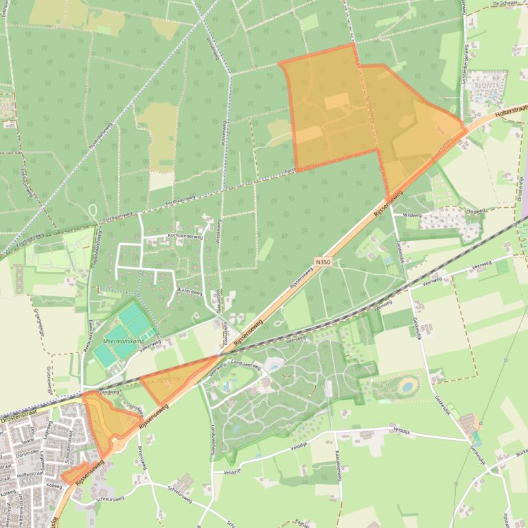 Kaart van postcodegebied 7451RD.