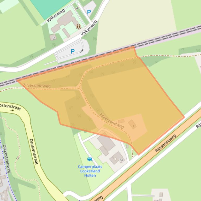 Kaart van postcodegebied 7451RE.