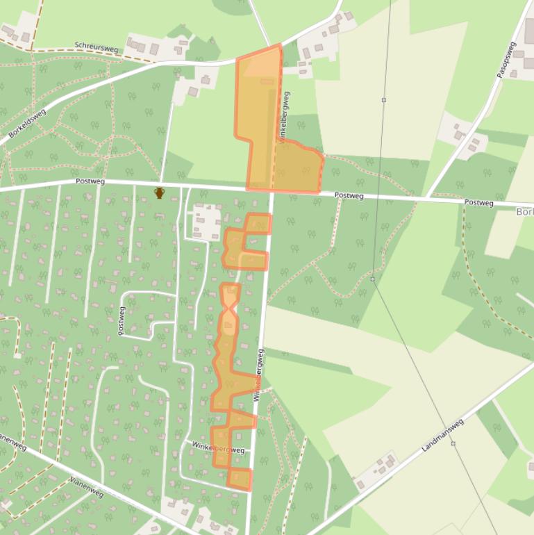 Kaart van postcodegebied 7451SH.