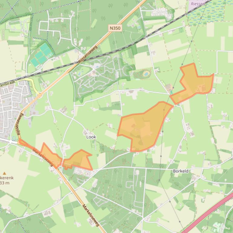 Kaart van postcodegebied 7451SM.