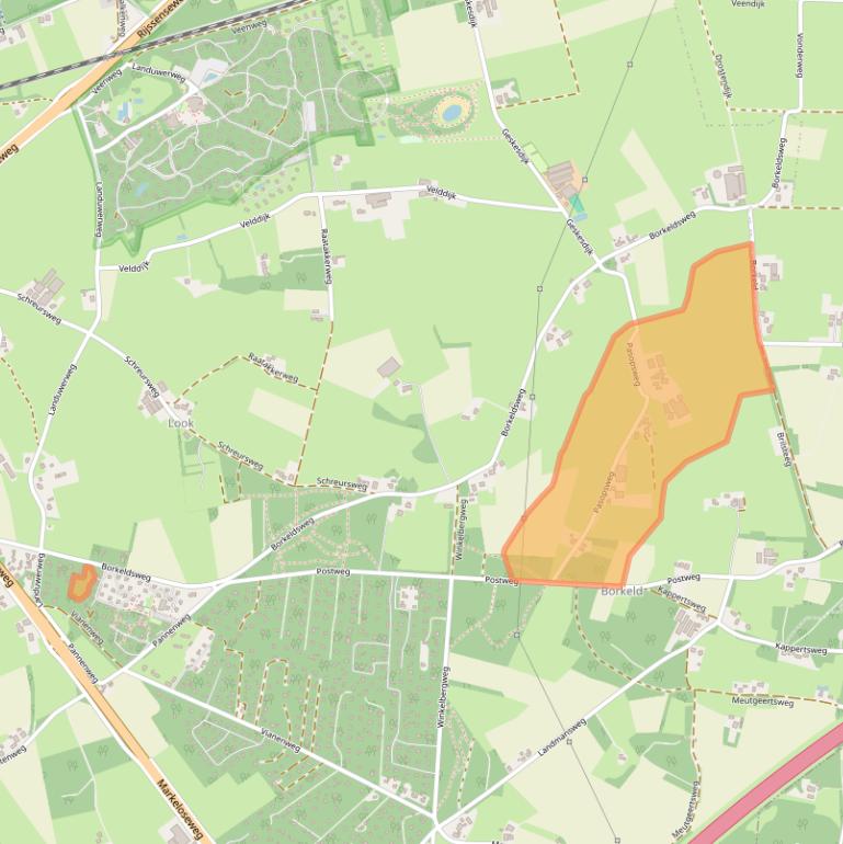 Kaart van postcodegebied 7451SN.