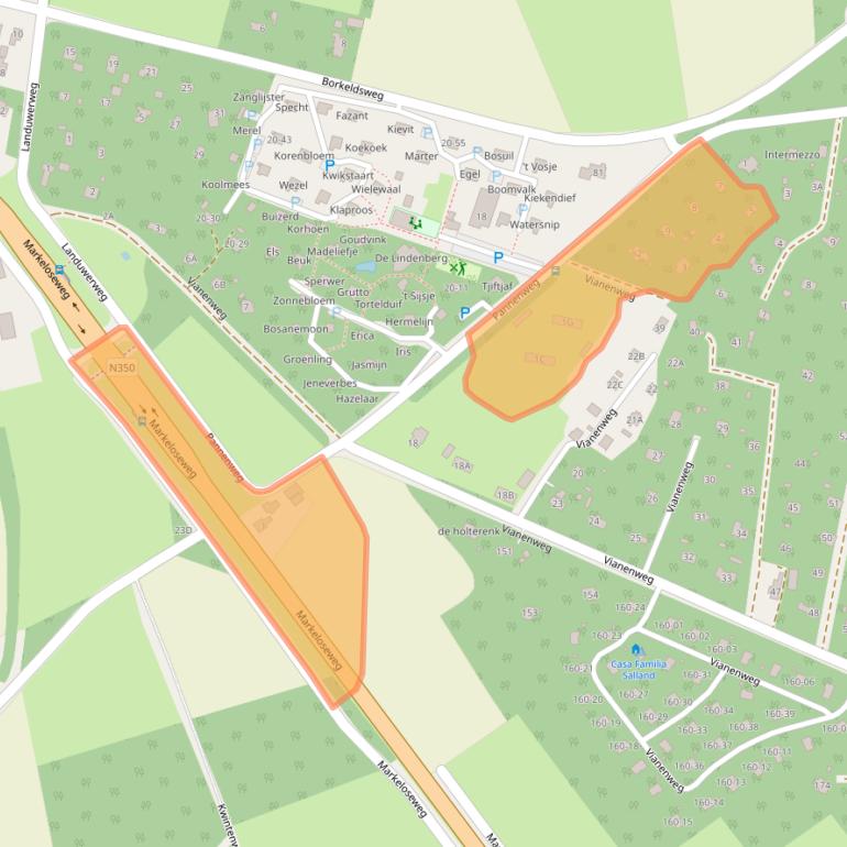 Kaart van postcodegebied 7451ST.