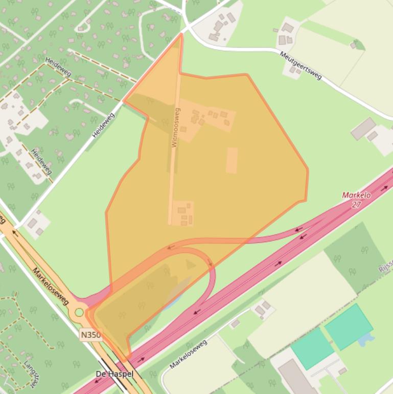 Kaart van postcodegebied 7451SW.