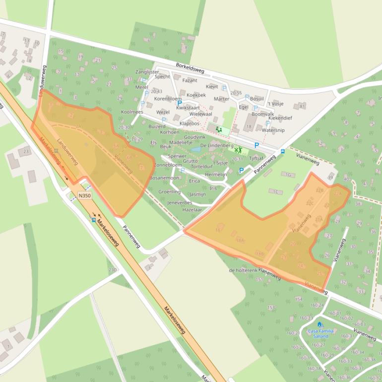 Kaart van postcodegebied 7451TD.