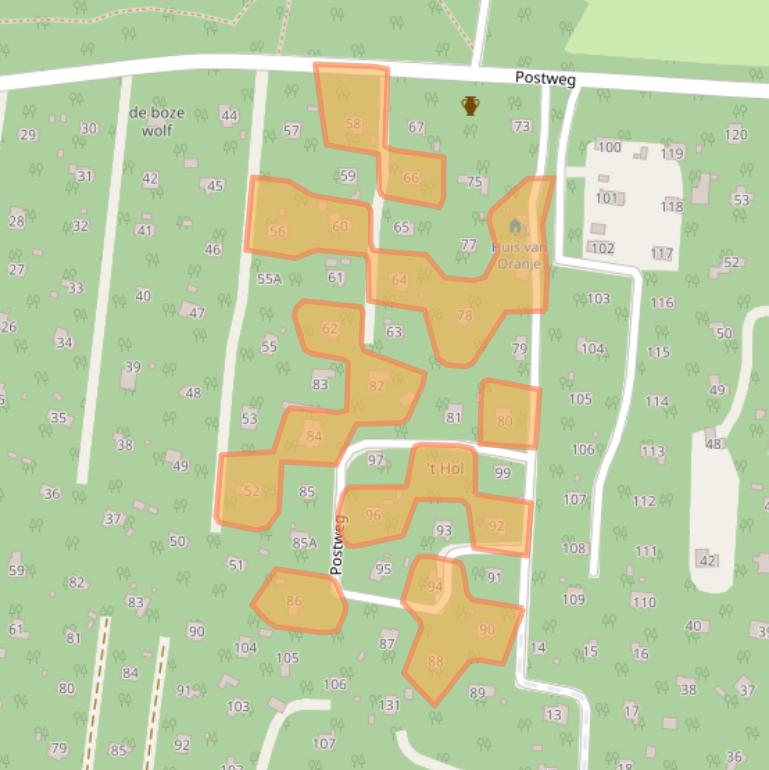 Kaart van postcodegebied 7451TP.