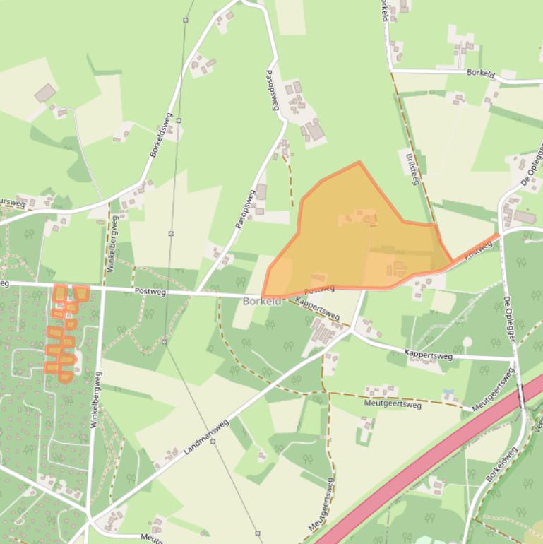 Kaart van postcodegebied 7451TR.