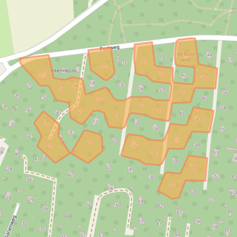 Kaart van postcodegebied 7451TS.