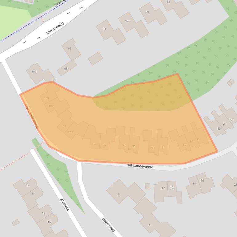 Kaart van postcodegebied 7451VD.