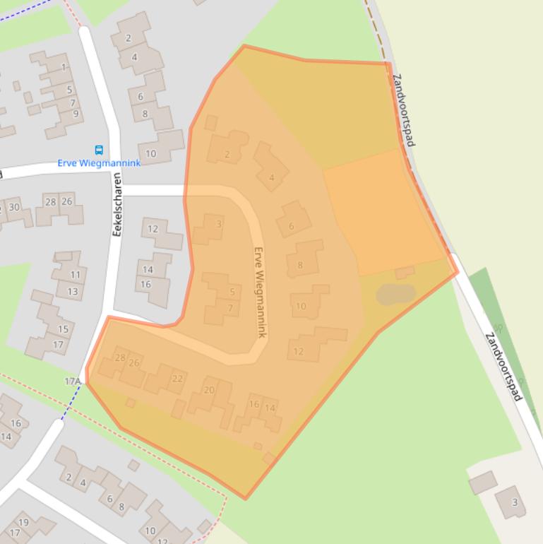 Kaart van postcodegebied 7451WD.