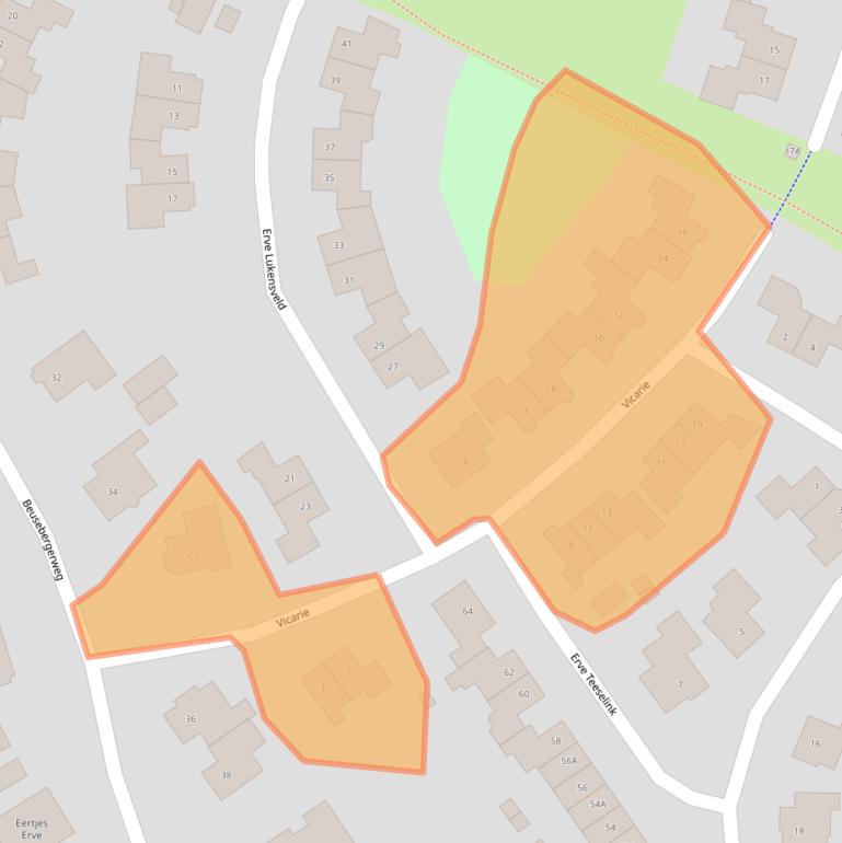 Kaart van postcodegebied 7451WG.