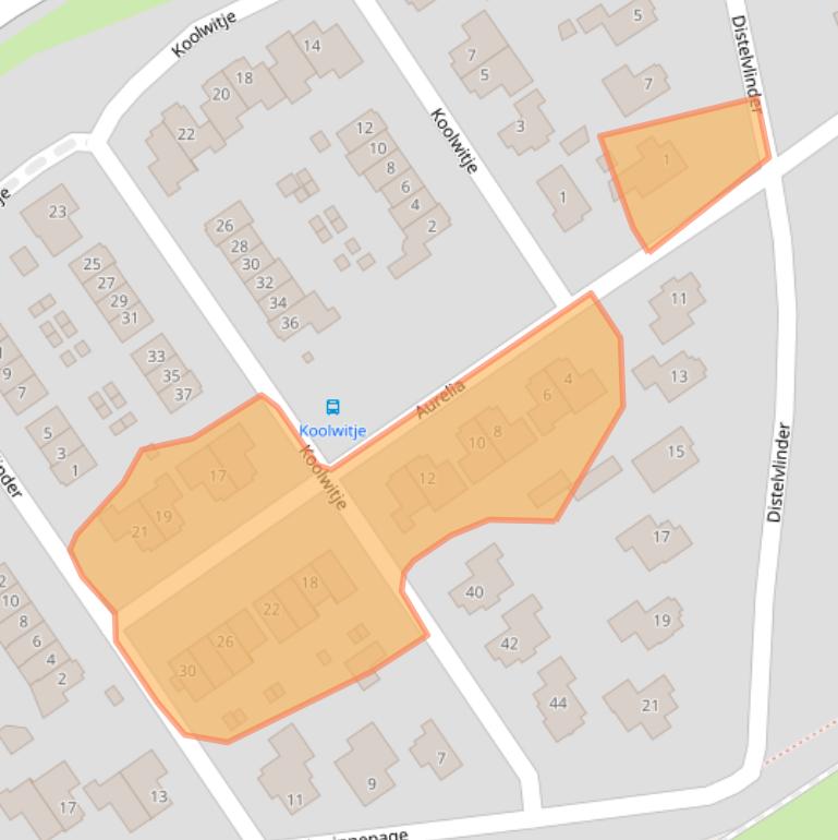 Kaart van postcodegebied 7451WV.