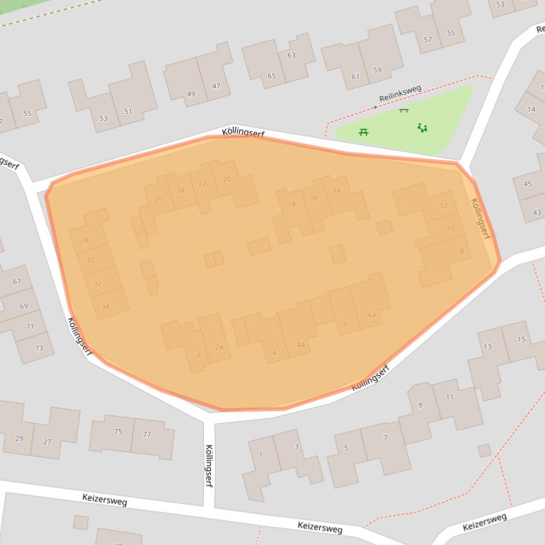Kaart van postcodegebied 7451XC.