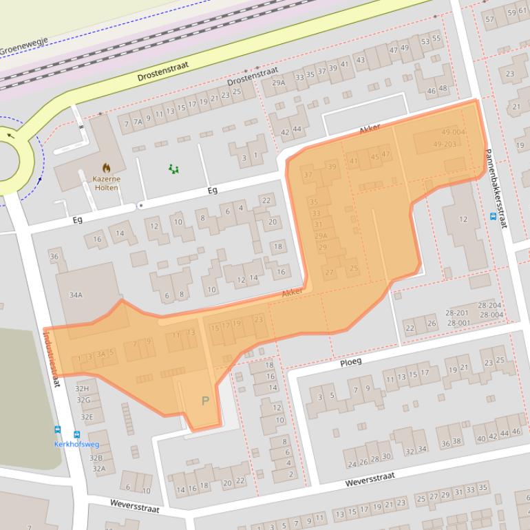 Kaart van postcodegebied 7451XT.