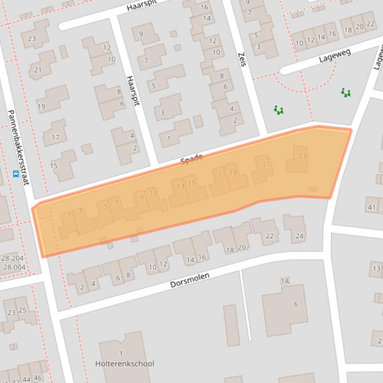 Kaart van postcodegebied 7451XZ.